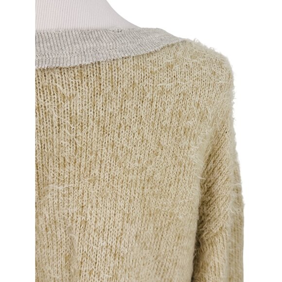 RARE NWT Free People Embellished Pull Over Knit Sweater | Mob Wife Coquette Boho - Picture 9 of 16